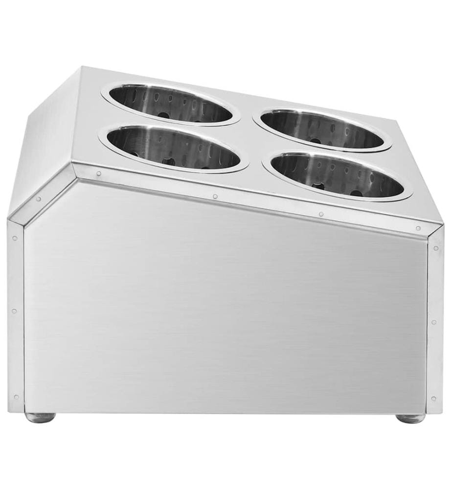 Porte-couverts 4 grilles Carré Acier inoxydable