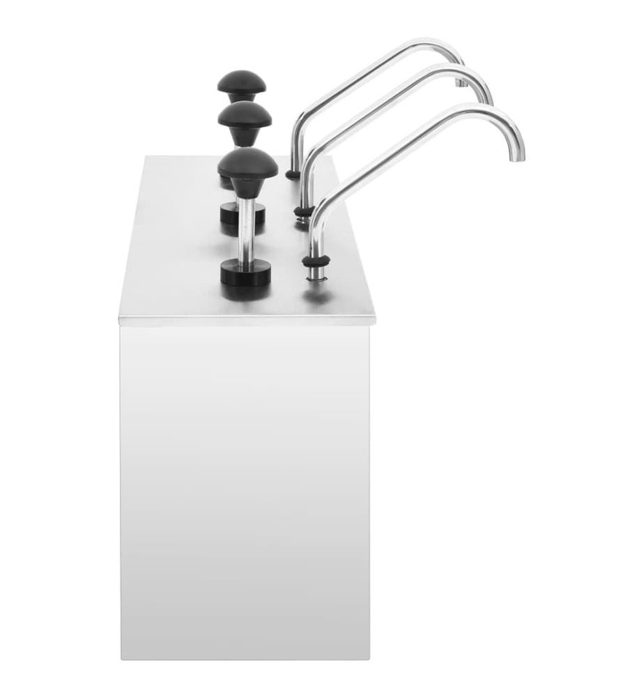 Saucen-Spender Edelstahl 3 x 3,5 L