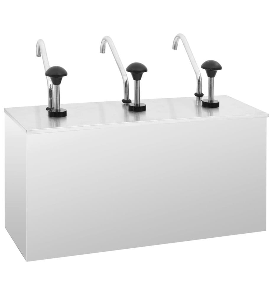 Saucen-Spender Edelstahl 3 x 3,5 L