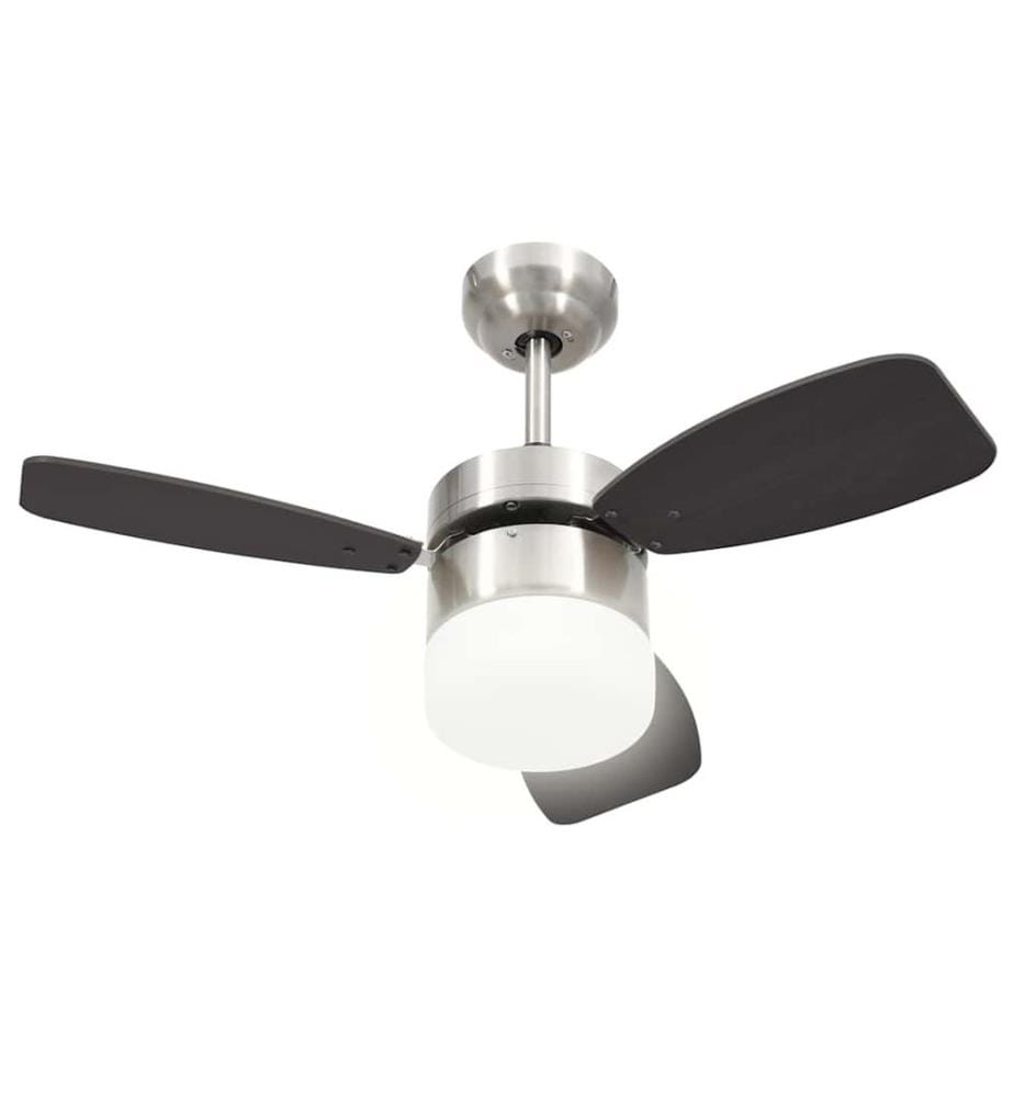 Deckenventilator mit Licht und Fernbedienung 76 cm Dunkelbraun