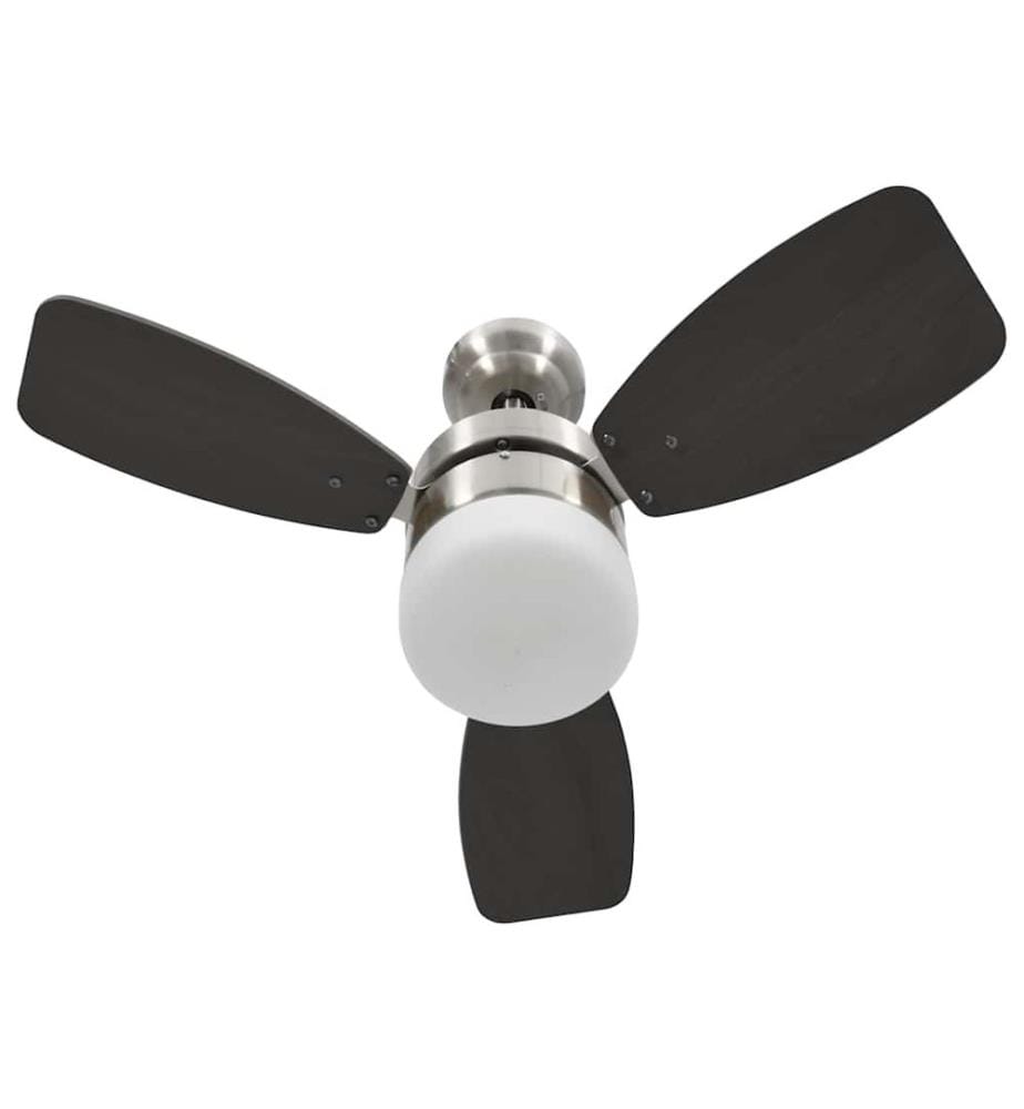 Deckenventilator mit Licht und Fernbedienung 76 cm Dunkelbraun