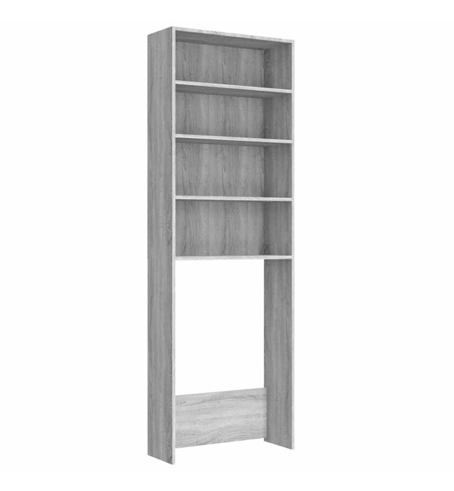 Meuble pour machine à laver Sonoma gris 64x24x190 cm