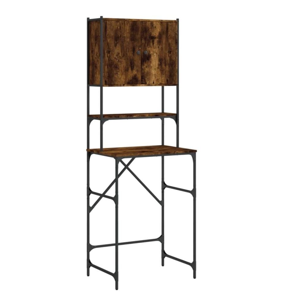 Armoire de machine à laver chêne fumé 68x48,5x194 cm