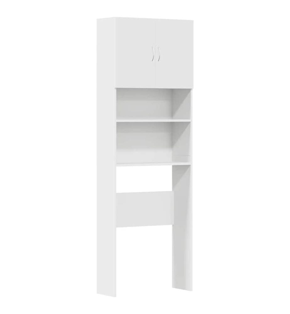 Meuble de machine à laver blanc bois d'ingénierie