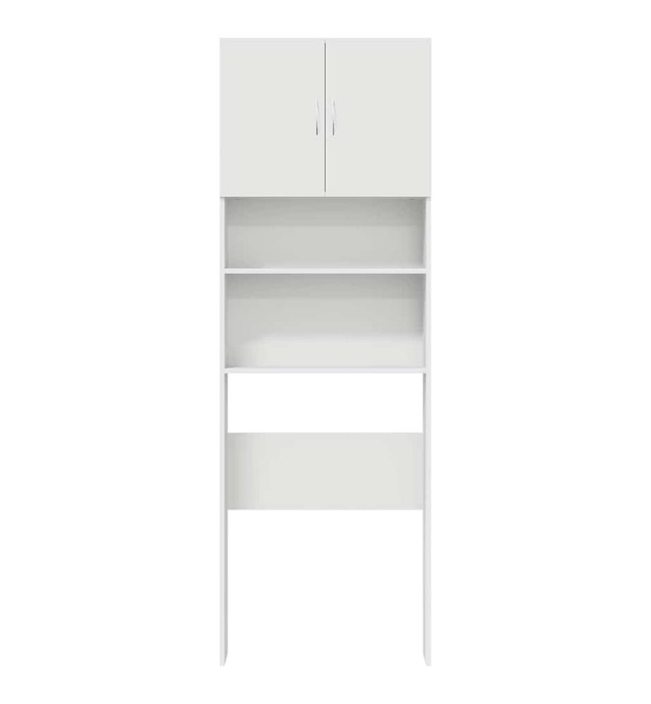 Meuble de machine à laver blanc bois d'ingénierie