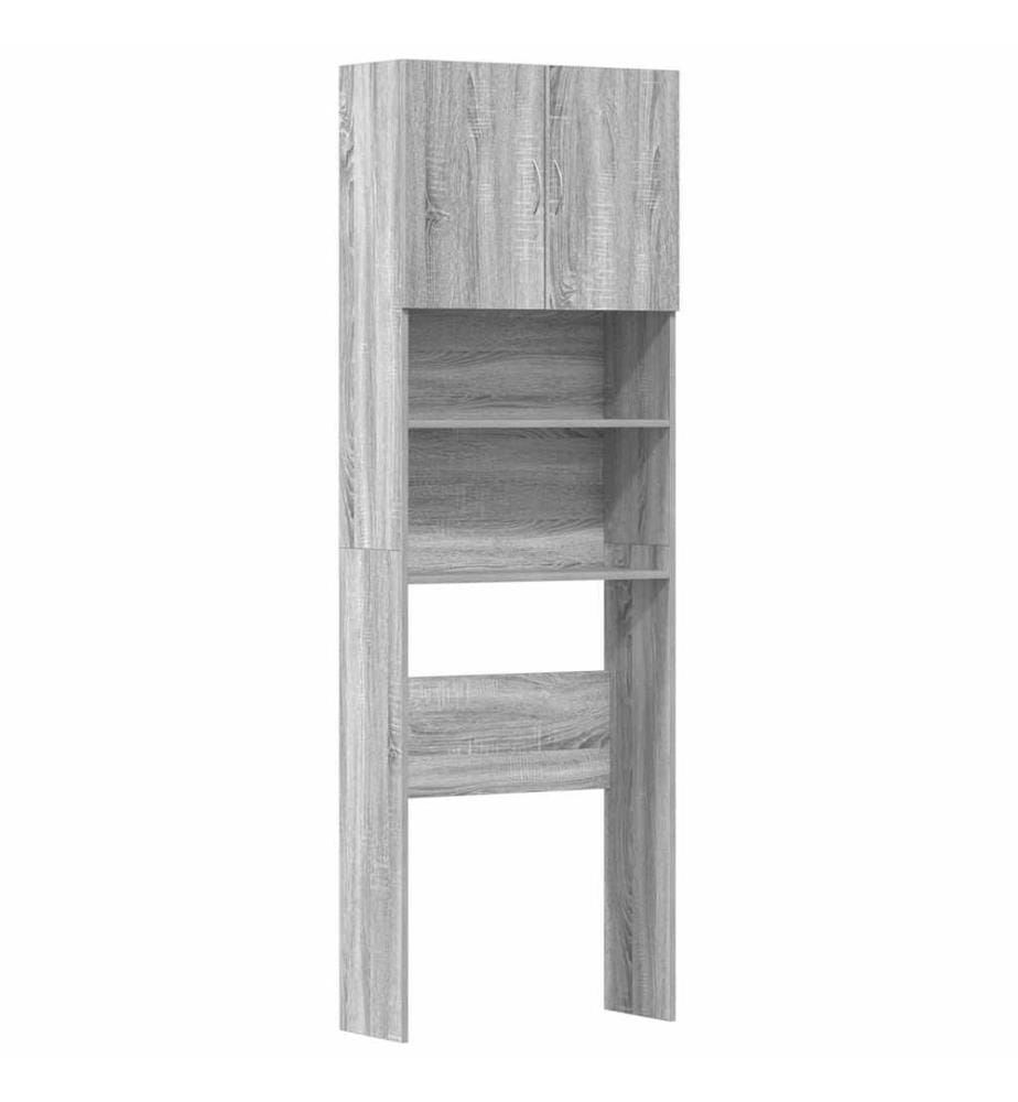 Meuble de machine à laver sonoma gris bois d'ingénierie