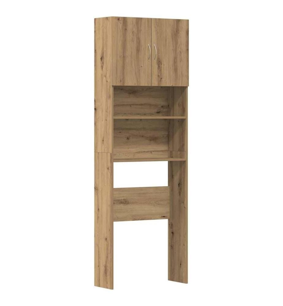 Meuble de machine à laver chêne artisanal bois d'ingénierie