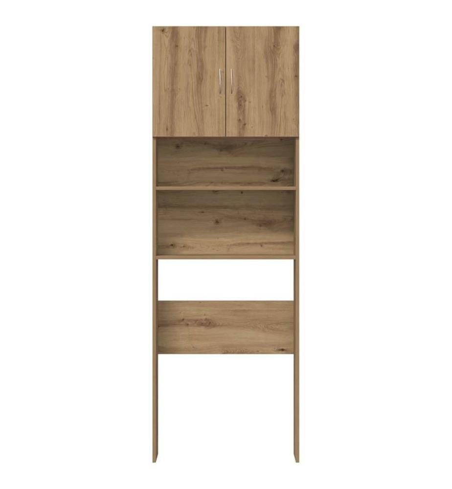 Meuble de machine à laver chêne artisanal bois d'ingénierie