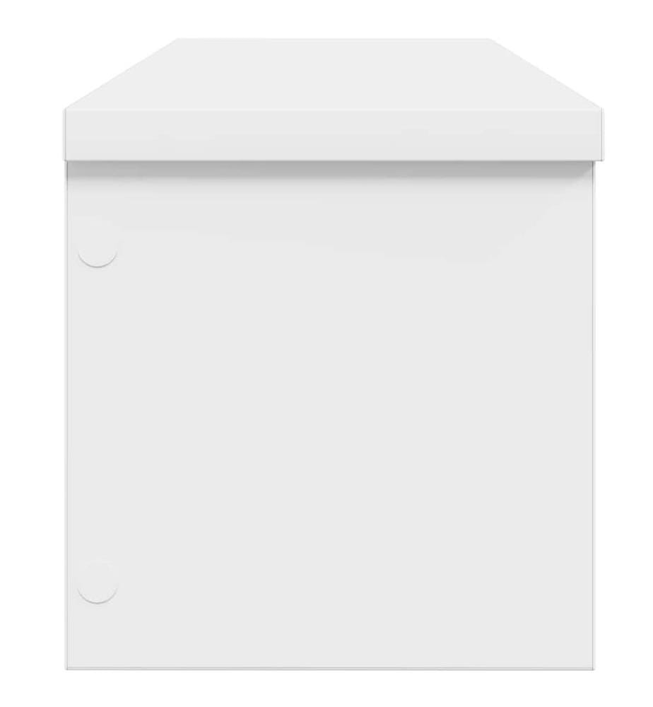 Küchenregal Stapelbar Weiss 60x15x16 cm Holzwerkstoff