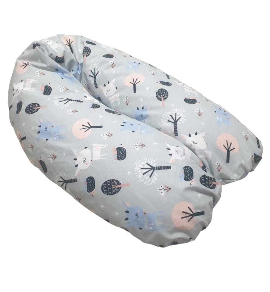 Coussin d'allaitement cerf gris