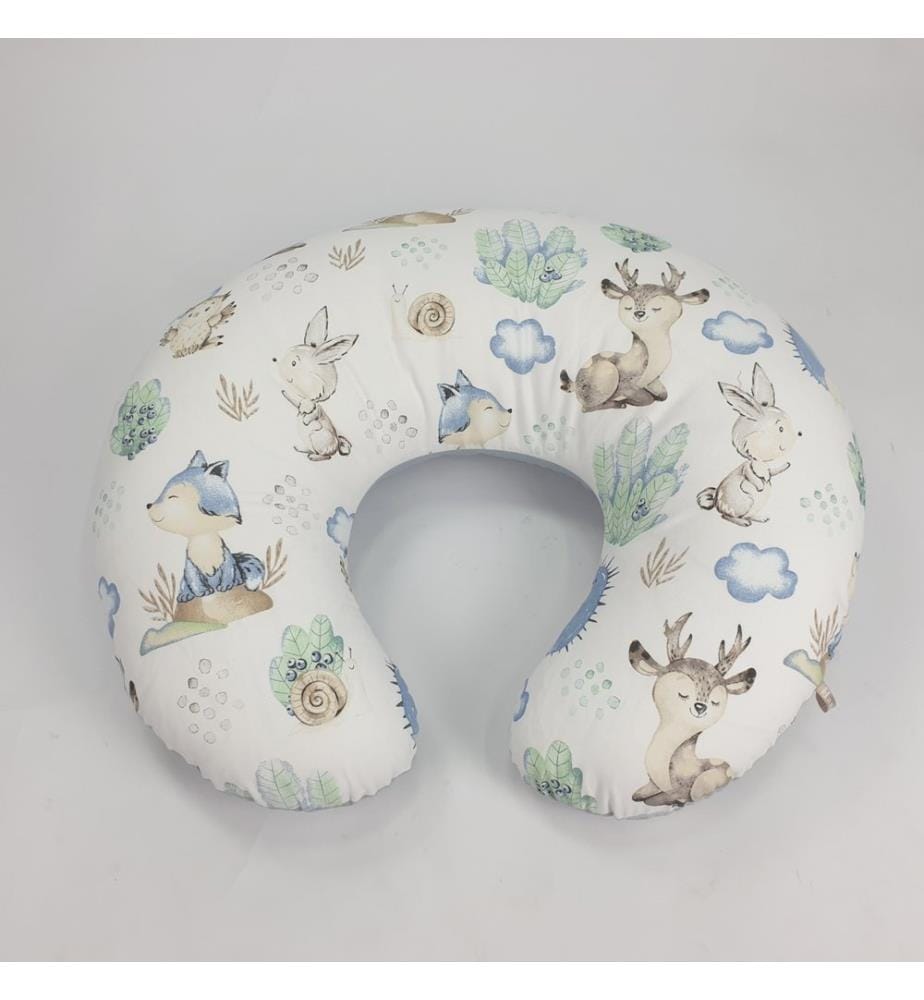 Coussin d'allaitement Relaxy Animaux de la forêt bleue