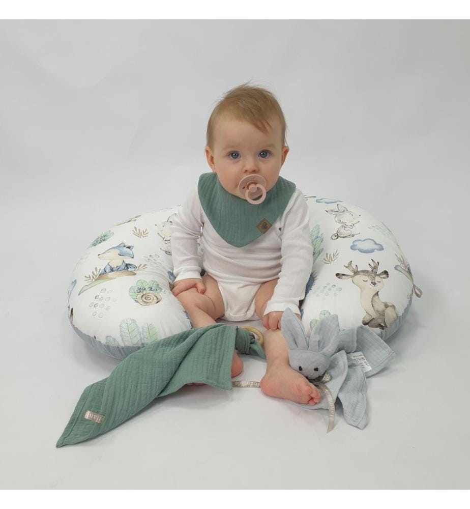 Coussin d'allaitement Relaxy Animaux de la forêt bleue