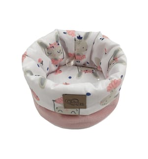 Dekokorb Hase rosa