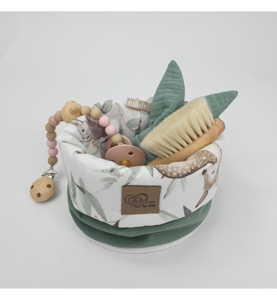 Cestino decorativo verde cervo