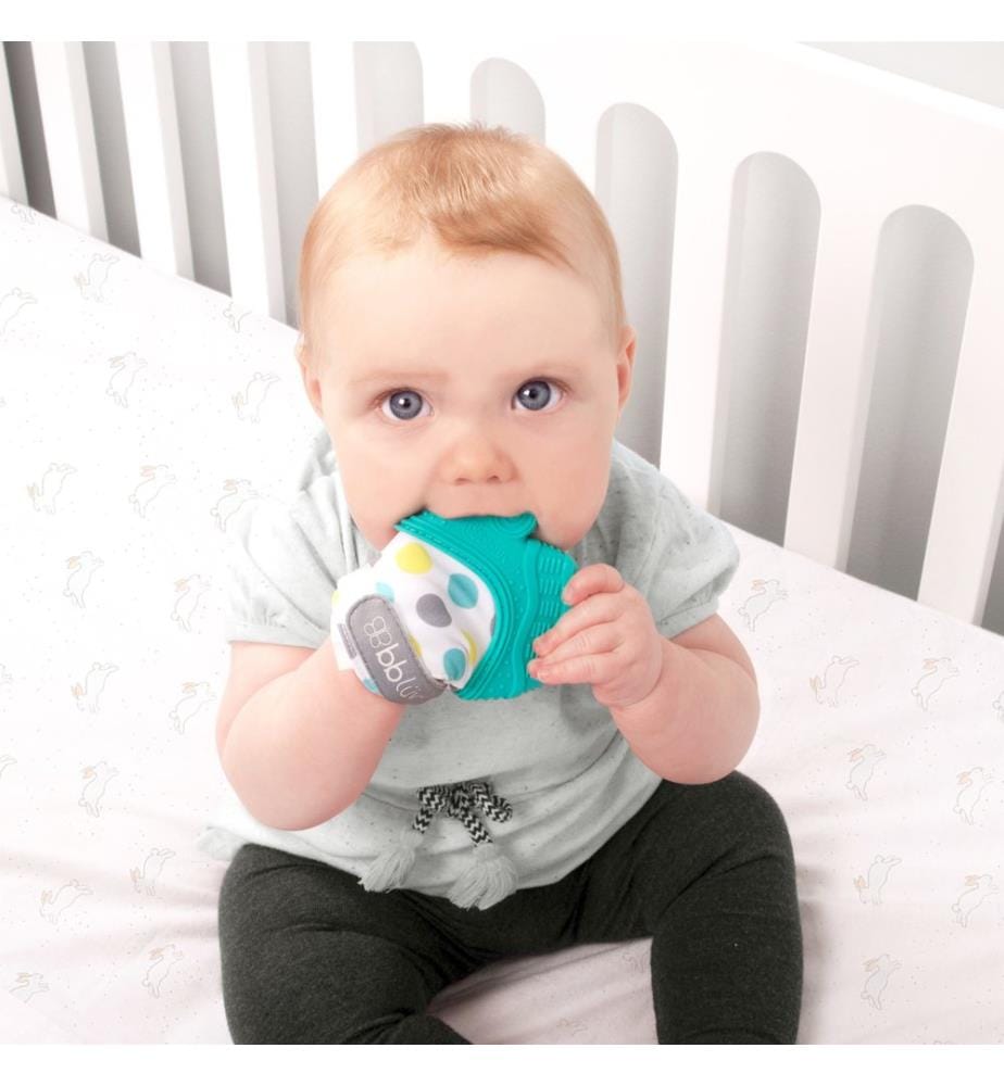 Glüv Mitaine de dentition pour bébé turquoise