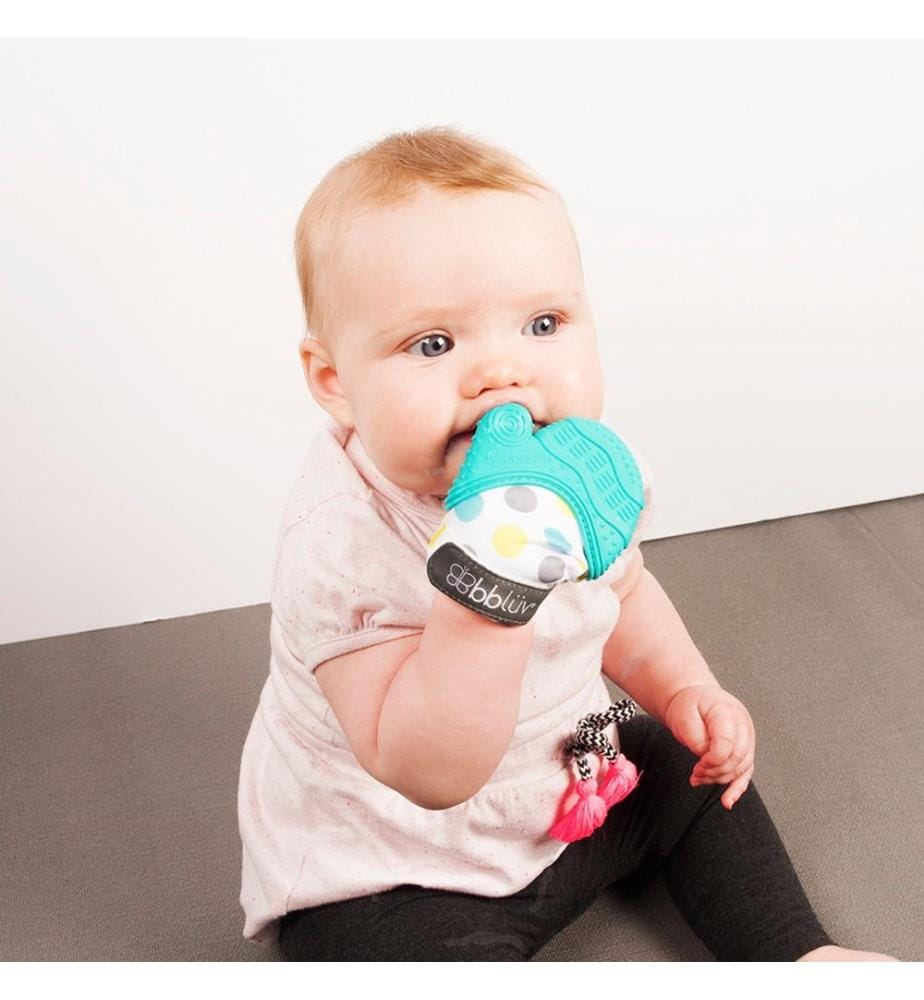 Glüv Mitaine de dentition pour bébé turquoise