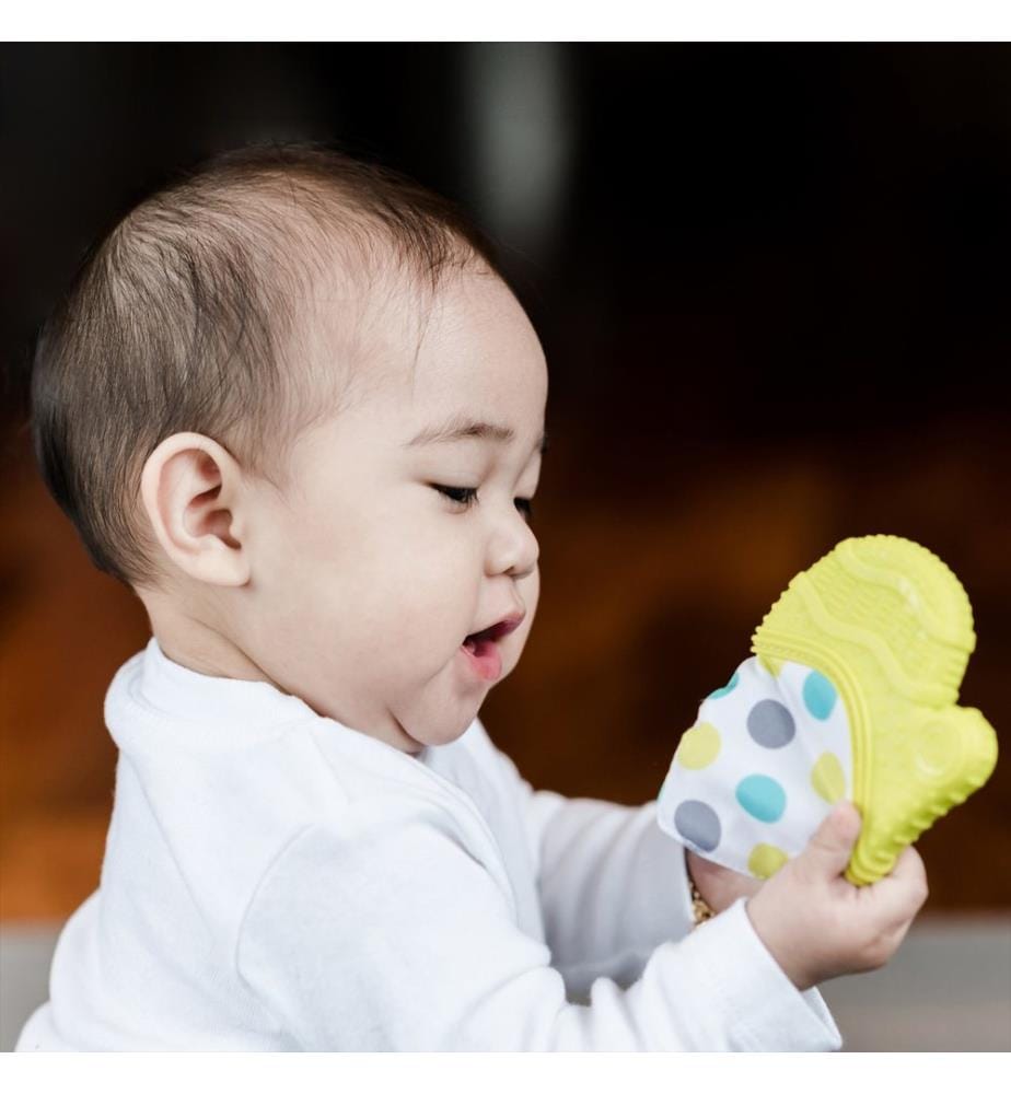 Glüv Mitaine de dentition pour bébé lime