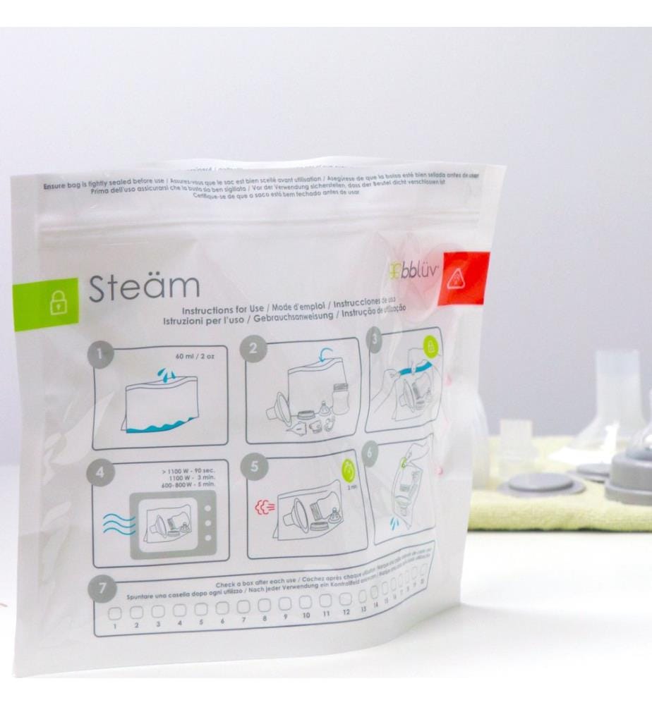 Steäm Sachets de stérilisation réutilisable 6 pcs.