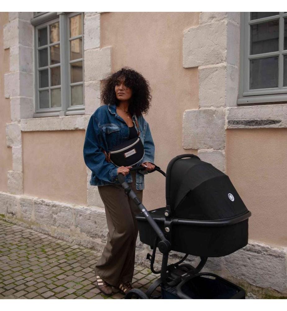 Mini Wickeltasche Armelle schwarz