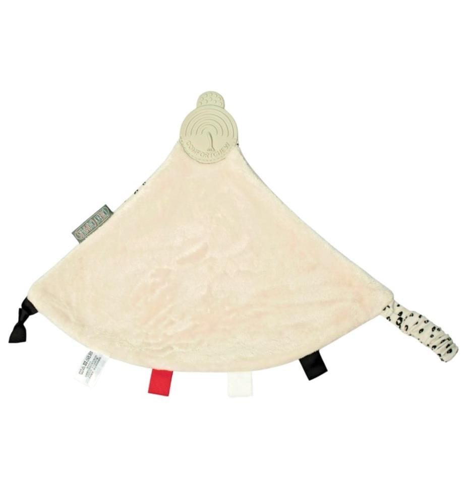 Kuscheltuch mit Beissring Comfortchew Leopard Spot