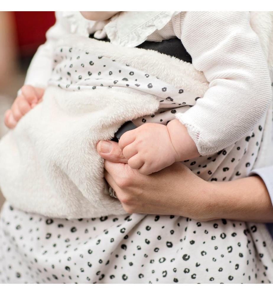 Attachable baby blanket Leopard Spot