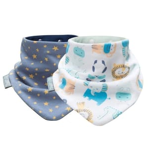 Lätzchen Neckerbib 2er Pack Midnight Stars & Cheeky Animals