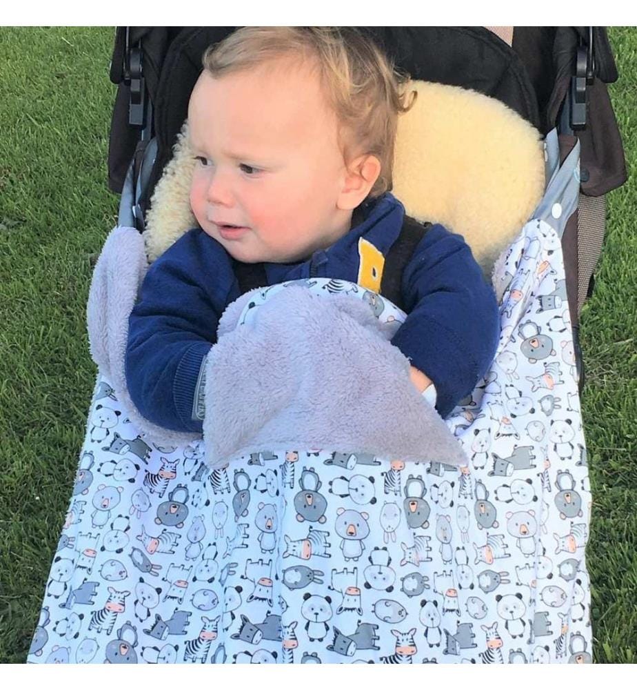 Couverture pour bébé à attacher Panda Pals