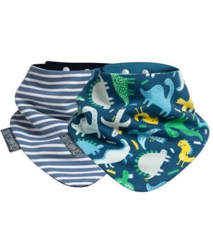 Lätzchen Neckerbib 2er Pack Stripes & Dino