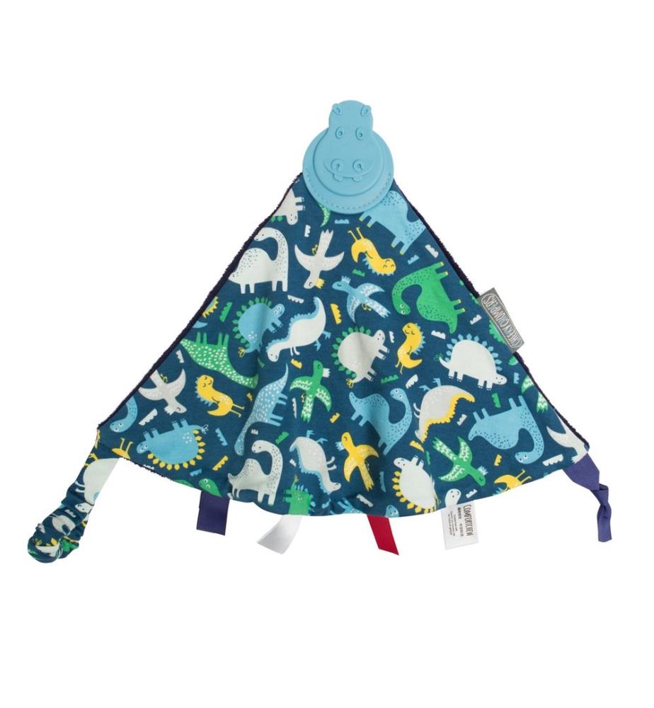 Kuscheltuch mit Beissring Comfortchew Dino