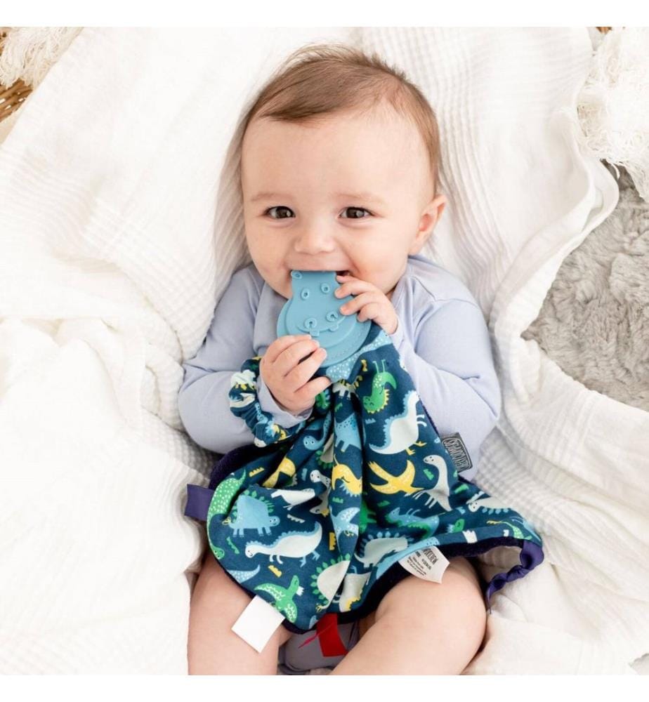 Kuscheltuch mit Beissring Comfortchew Dino