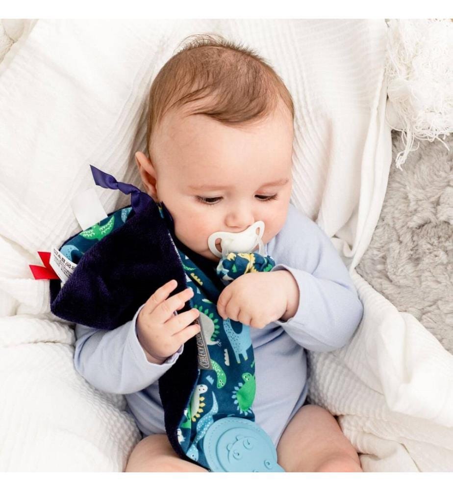 Kuscheltuch mit Beissring Comfortchew Dino