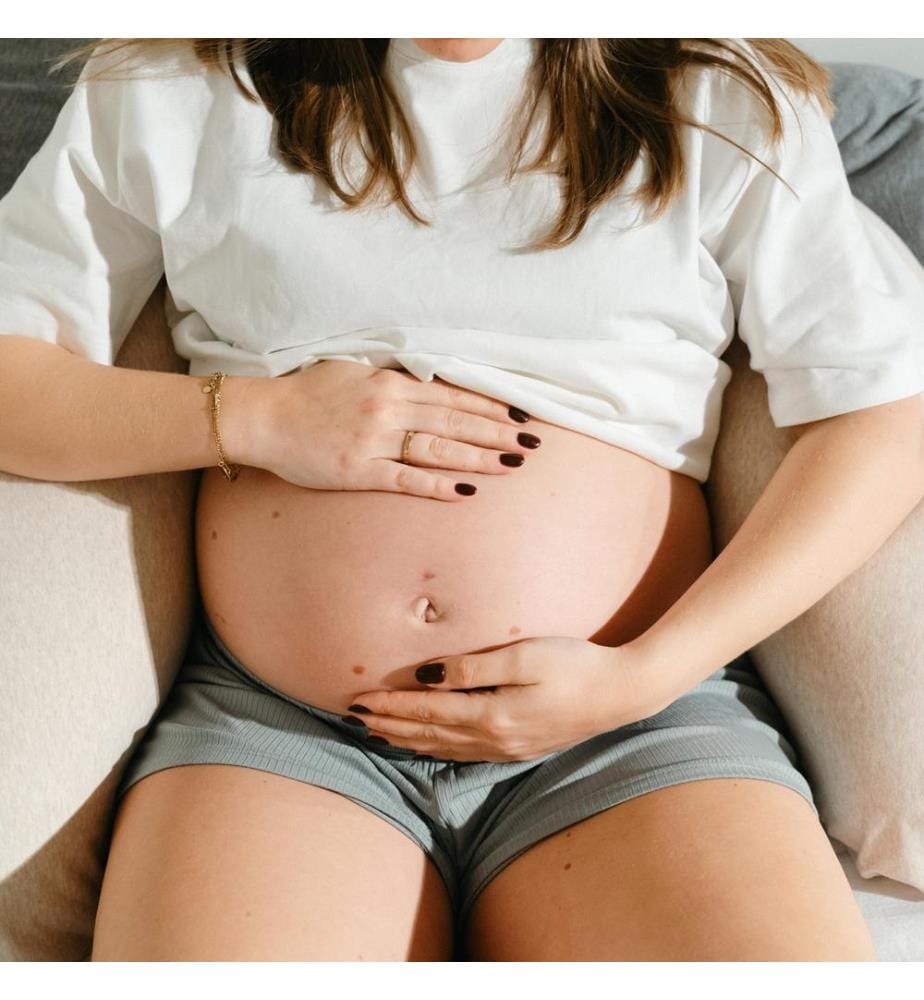 Cuscino da allattamento Buddy Chiné sabbia