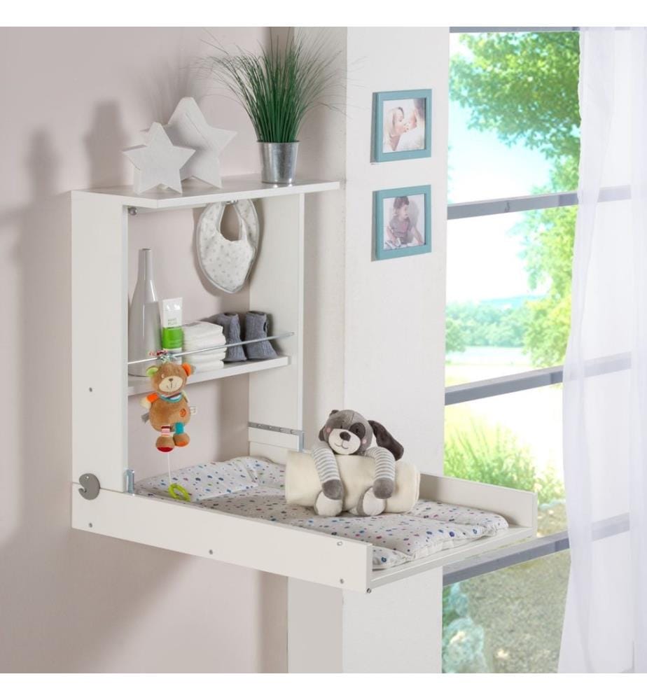 GEUTHER Wandwickeltisch Wicki mit Wickelauflage weiss