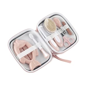 JANÉ Set d'hygiène avec trousse 7 pièces rose
