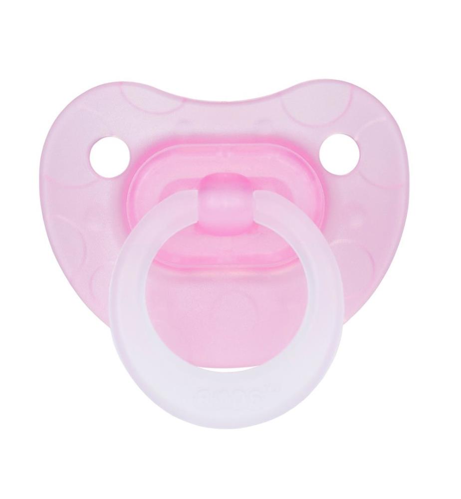Ciuccio dentale KULI-MULI rosa 0-6 mesi