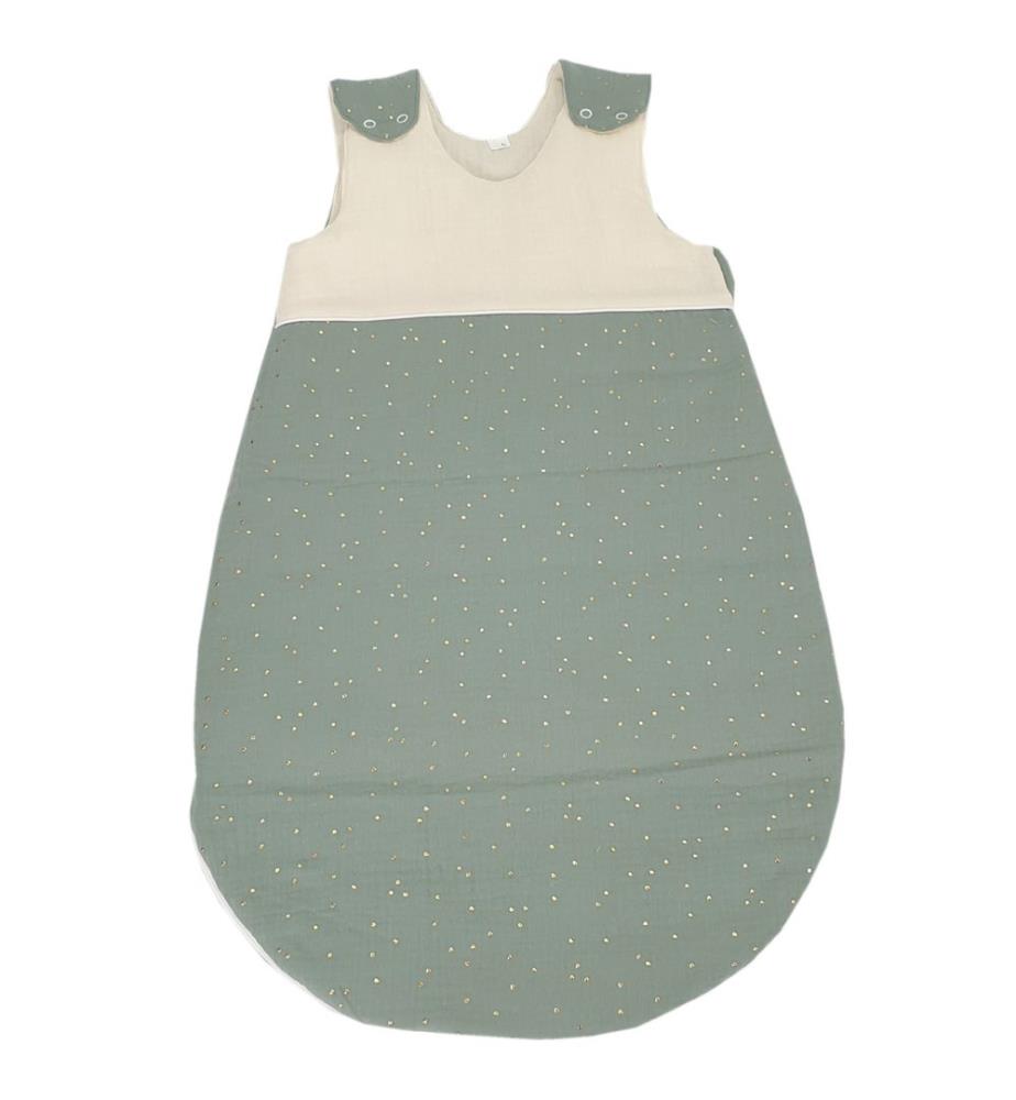 Gigoteuse pour toute l'année coton 60 cm écru-vert