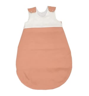 Ganzjahresschlafsack Lyocell 70 cm ecru-lachs