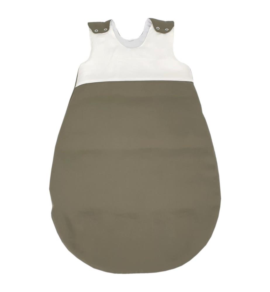 Ganzjahresschlafsack Lyocell 90 cm ecru-khaki