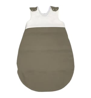Ganzjahresschlafsack Lyocell 90 cm ecru-khaki