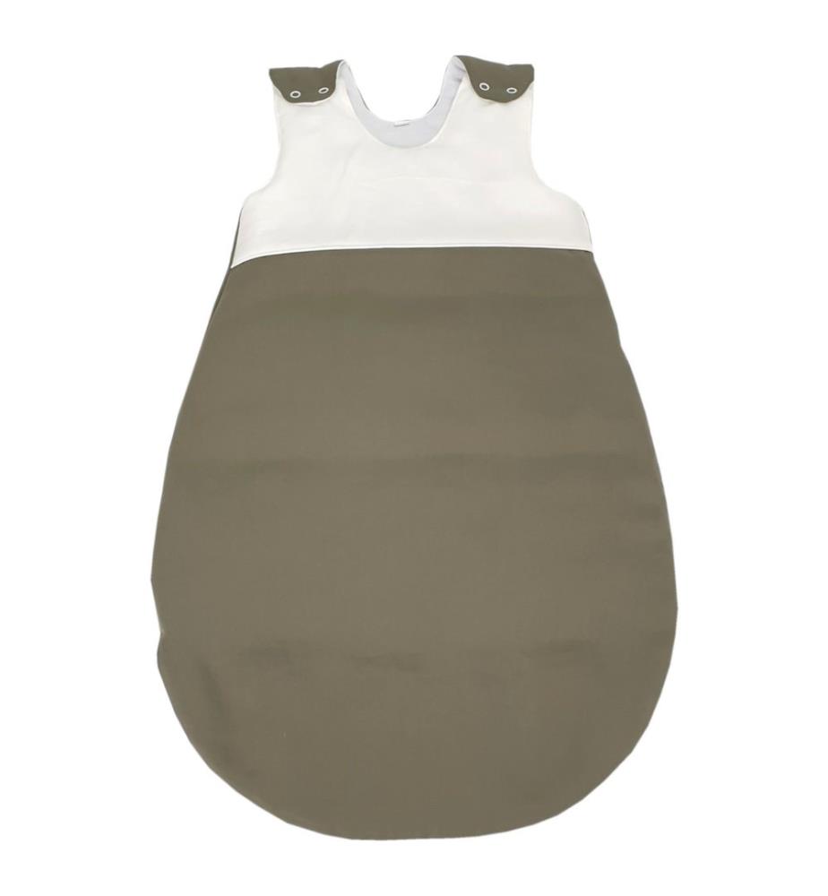Ganzjahresschlafsack Lyocell 60 cm ecru-khaki
