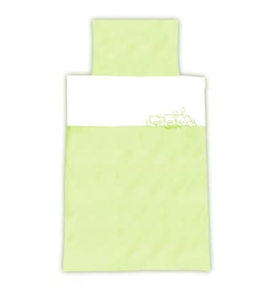 KULI-MULI Linge de lit Lyocell Petits Animaux vert 100 x 135 cm