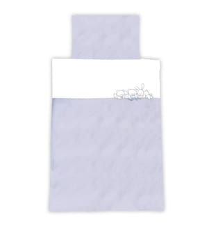 KULI-MULI Linge de lit Lyocell Petits Animaux bleu 100 x 135 cm
