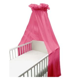 KULI-MULI Ciel de lit Voile Polyester rose vif