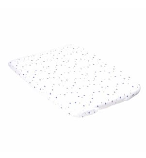 KULI-MULI Housse pour le matelas à langer éponge Coeur bleu 50 x 80 cm