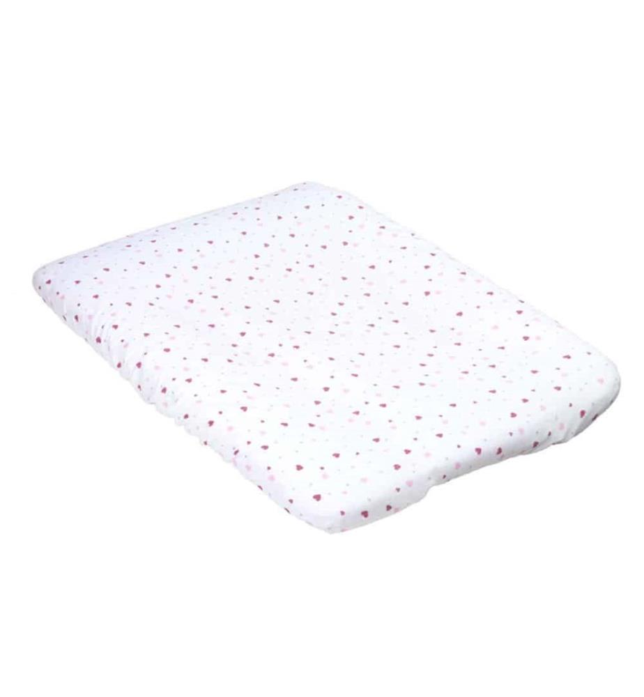 KULI-MULI coprifasciatoio in spugna cuore rosa 75 x 85 cm