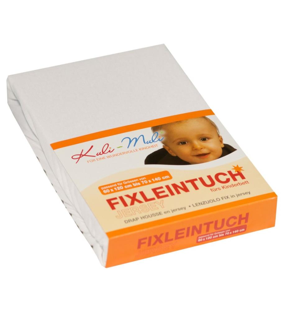 KULI-MULI Fixleintuch Frottee weiss 70 x 140 cm