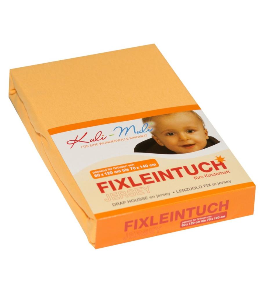 KULI-MULI Fixleintuch Frottee 70 x 140 cm apricot