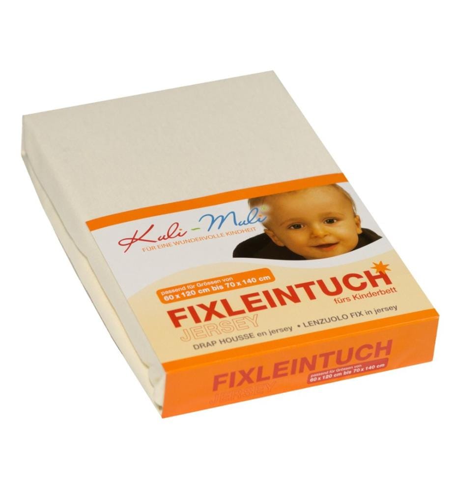 KULI-MULI Fixleintuch Frottee 90 x 45 cm ecru