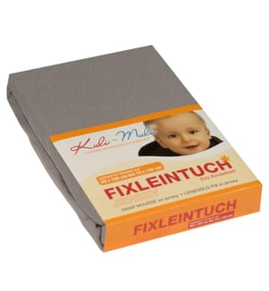 KULI-MULI Fixleintuch Jersey grau 70 x 140 cm