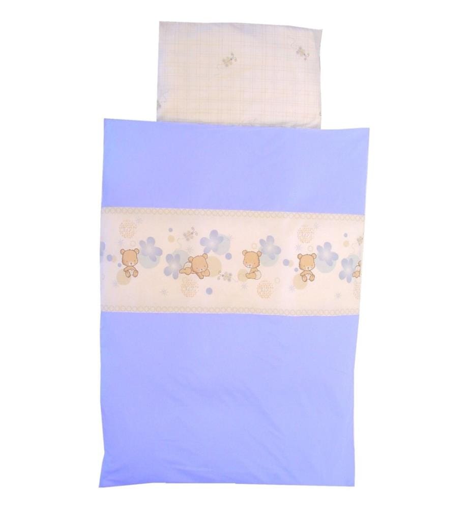 KULI-MULI Linge de lit Little Bears blue 80 x 80 cm